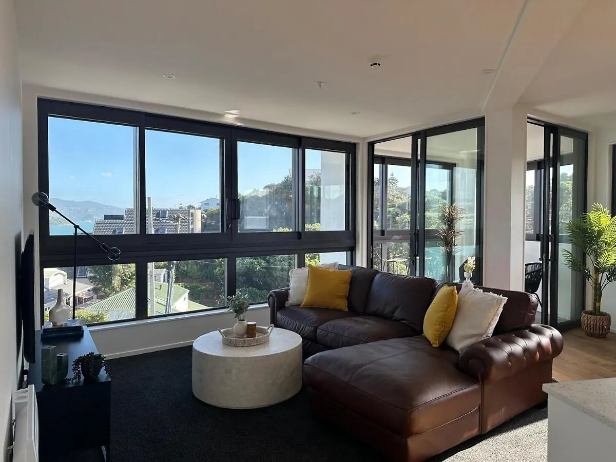Apartmán Luxurious Brand New Spacious 1 Bedroom Wellington Nový Zéland